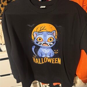 Halloween Derpy K Pop Demon Hunters Cat Graphic Sweatshirt